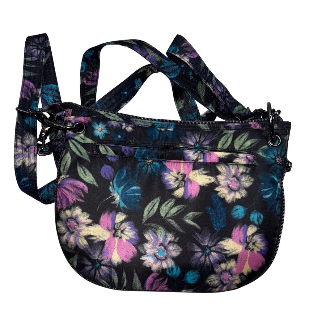 Lug Swivel | Convertible Quilted | Floral Bloom Crossbody Bag Adjustable Strap - Picture 11 of 15